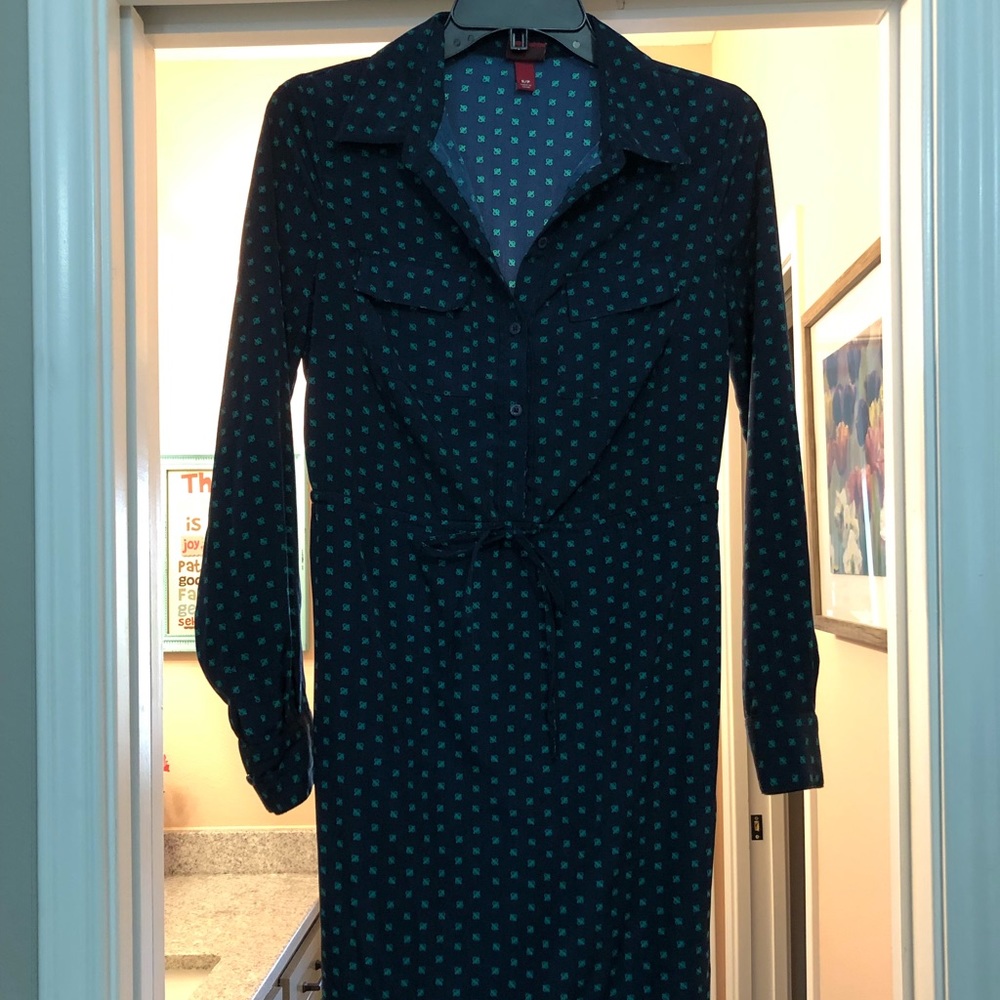 Long sleeve, knee length dress